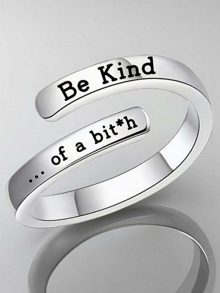 Be Kind Copper Split Adjustable Ring-POIULTD