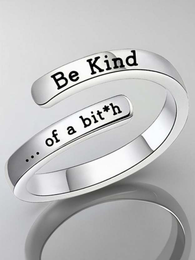 Be Kind Copper Split Adjustable Ring-POIULTD