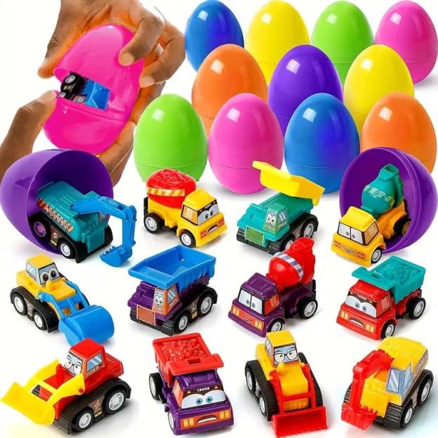 🔥Easter Sale🔥Easter Engineering Vehicle Gacha Set