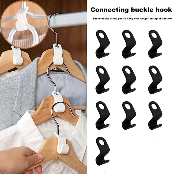 [🔥The 2023 The best closet helper]Space-Saving Clothes Hanger Connector Hooks-POIULTD