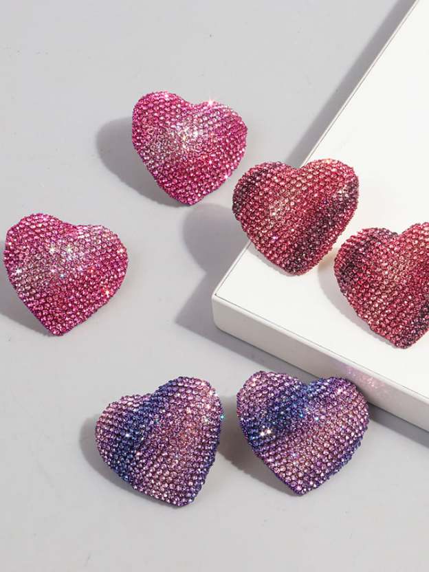 Women's Valentine's Day Heart Fashion Earrings-POIULTD