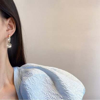 Fashion Four-leaf Clover Zircon Earrings-POIULTD