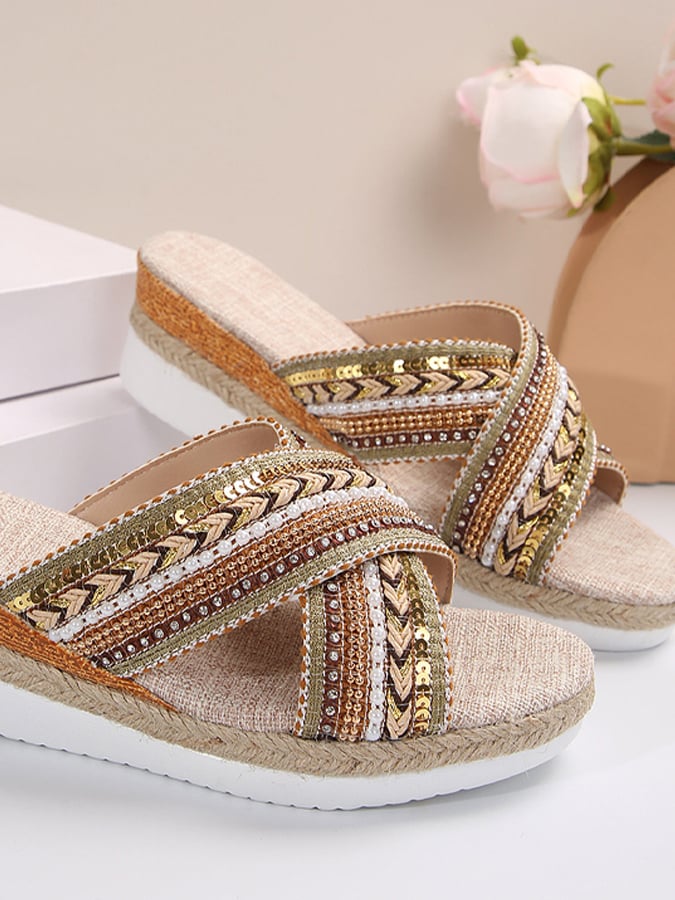 Women's Sandals Spring And Summer New Slopes With Celebrities And Celebrities Women Slippers-POIULTD