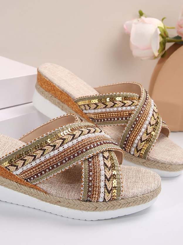 Women's Sandals Spring And Summer New Slopes With Celebrities And Celebrities Women Slippers-POIULTD