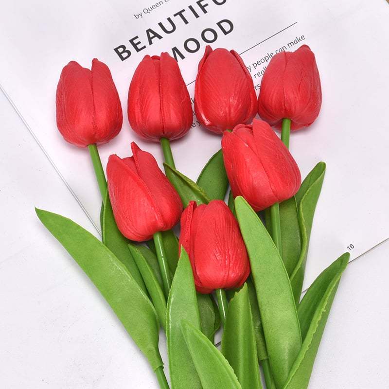 💥UV Resistant Lifelike Artificial Tulips Flowers💐