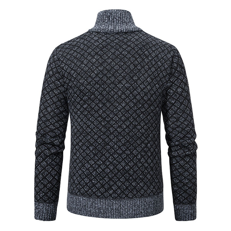 Jacquard Knitted Sweater-POIULTD