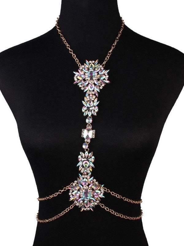 Stylish Diamond Body Chain-POIULTD