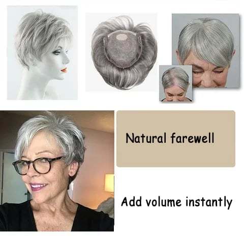 🔥Breathable and natural hair toppers for women with thinning hair-POIULTD
