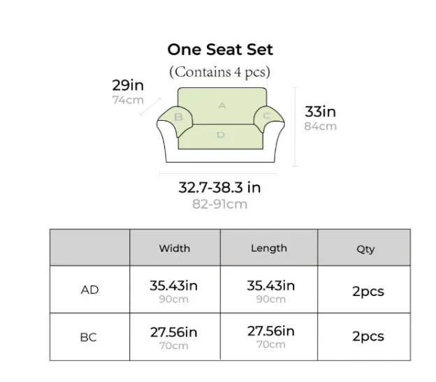 Simple Striped Chenille Anti-scratch Couch Cover