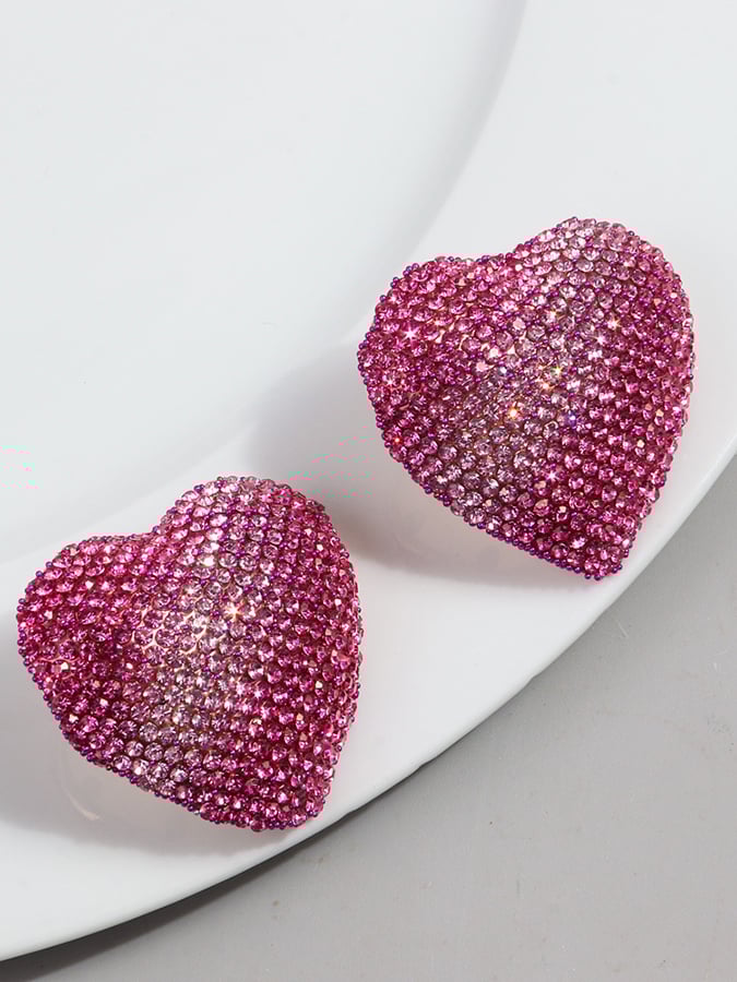 Women's Valentine's Day Heart Fashion Earrings-POIULTD