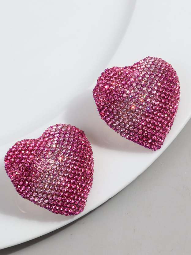 Women's Valentine's Day Heart Fashion Earrings-POIULTD