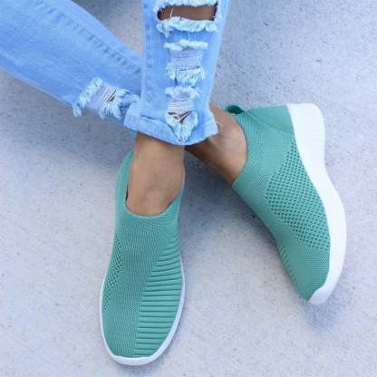 Casual Weave Women's Sneakers-POIULTD