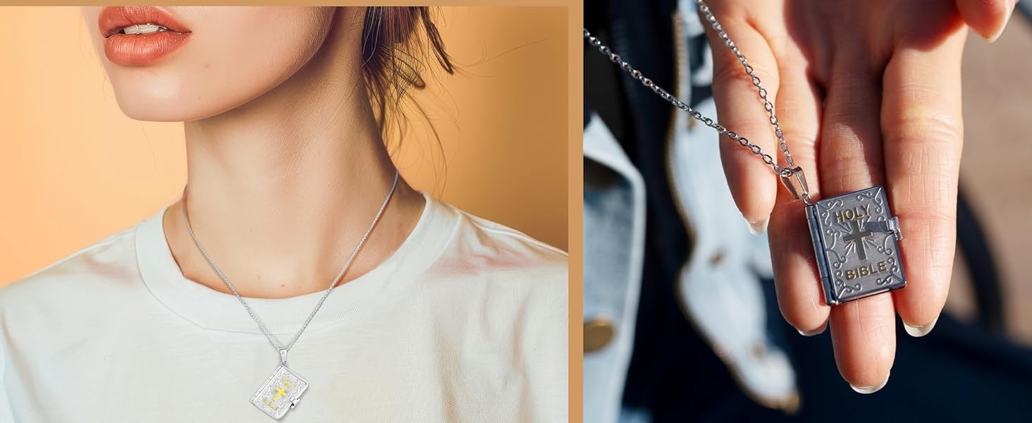 bible cross necklace