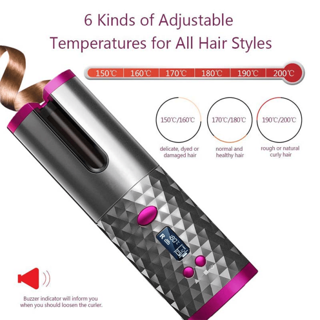 Auto Rotating Ceramic Hair Curler🔥-POIULTD