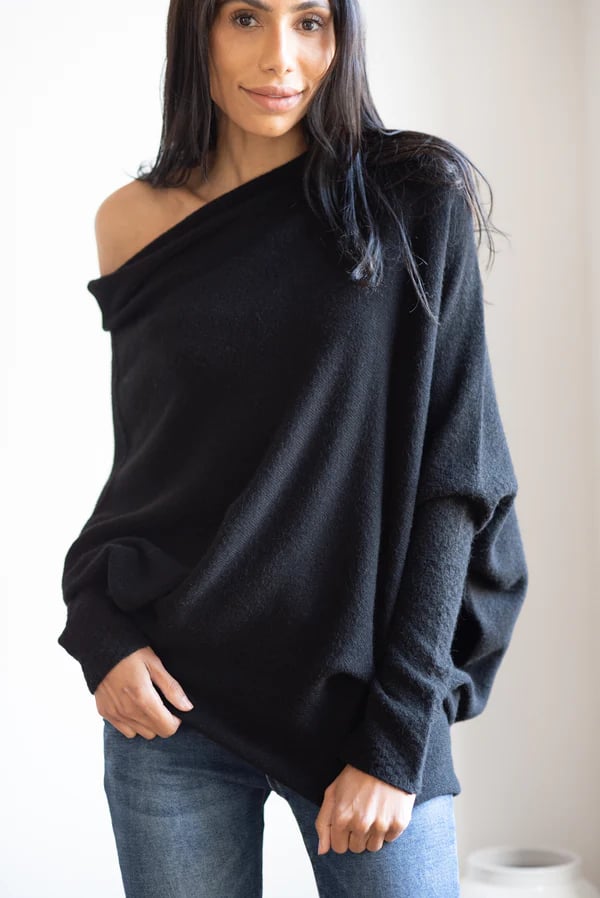 Asymmetric Draped Jumper-POIULTD