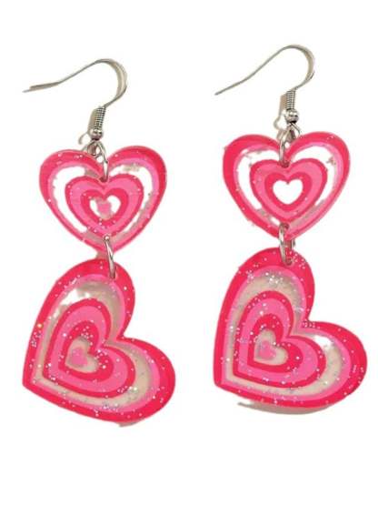 Women's Valentine's Day Multi-Layered Love Design Versatile Fashionable Earrings-POIULTD