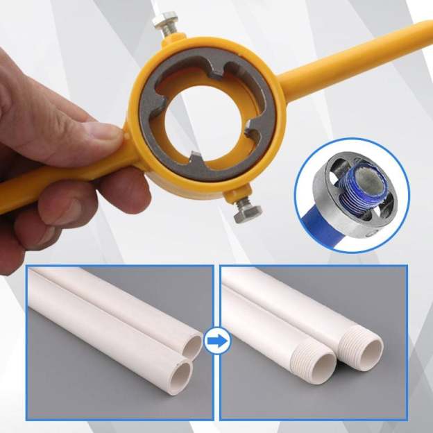 🔥6PCS Plastic Pipe Thread Die Kit-POIULTD