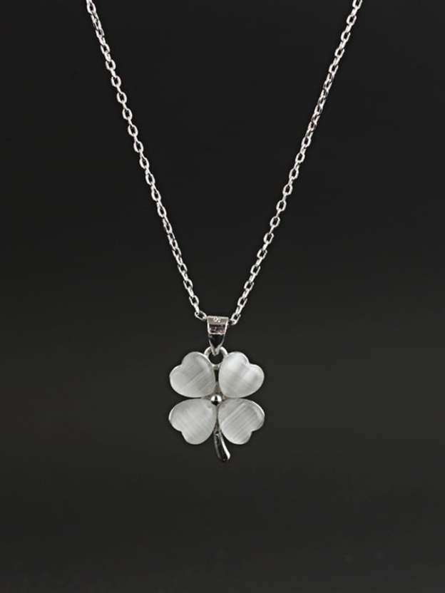 Women St. Patrick's Day Stylish Clover Pendant Necklace-POIULTD
