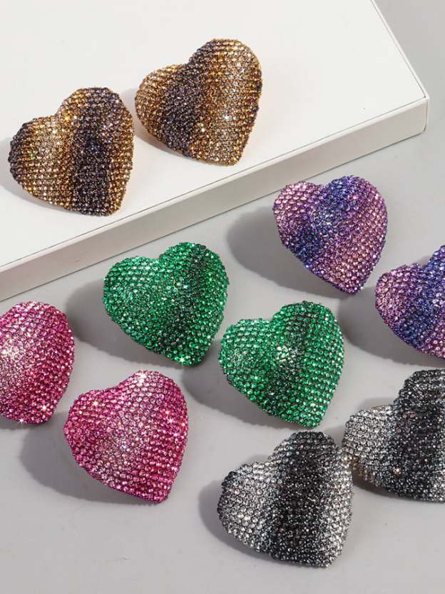 Women's Valentine's Day Heart Fashion Earrings-POIULTD