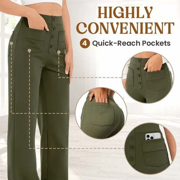 🔥Last Day 49% OFF🔥Women's Casual High Waist Stretch Pants | breathable and comfortable