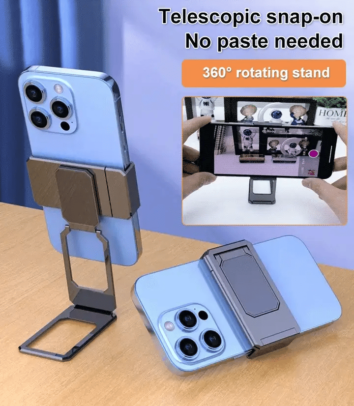 🎁New Upgraded Back Clip Type 360° Folding Bracket-POIULTD