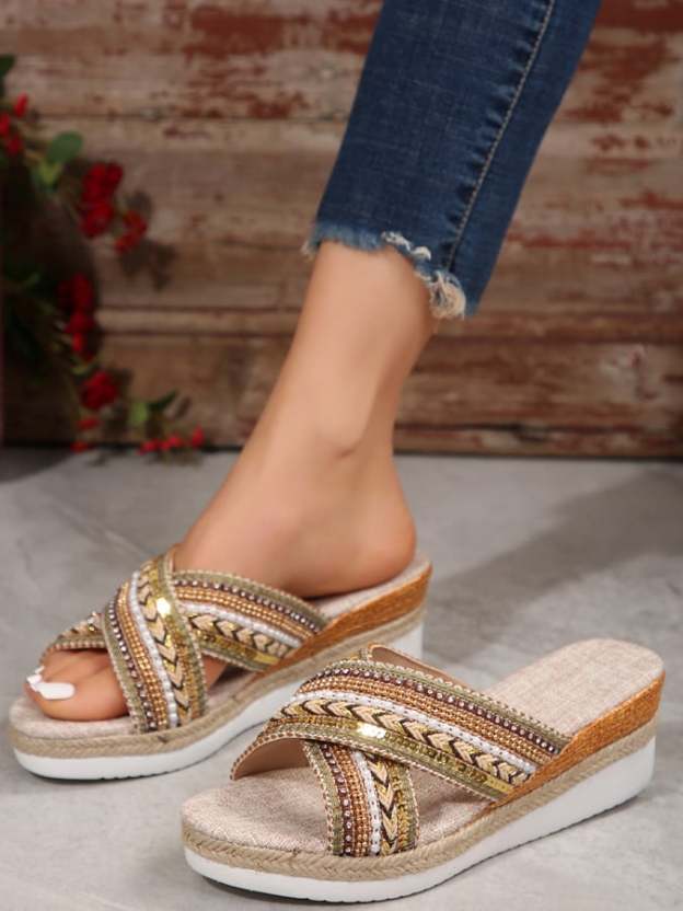 Women's Sandals Spring And Summer New Slopes With Celebrities And Celebrities Women Slippers-POIULTD