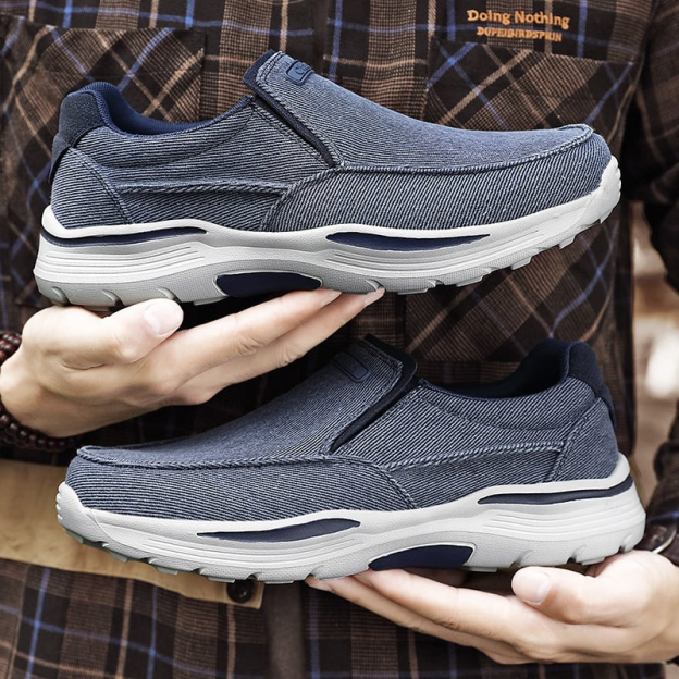 Orthopedic Casual Walking Shoes for Men - Comfortable Breathable with Arch Support, Shock Absorption, and Anti-slip Features-POIULTD