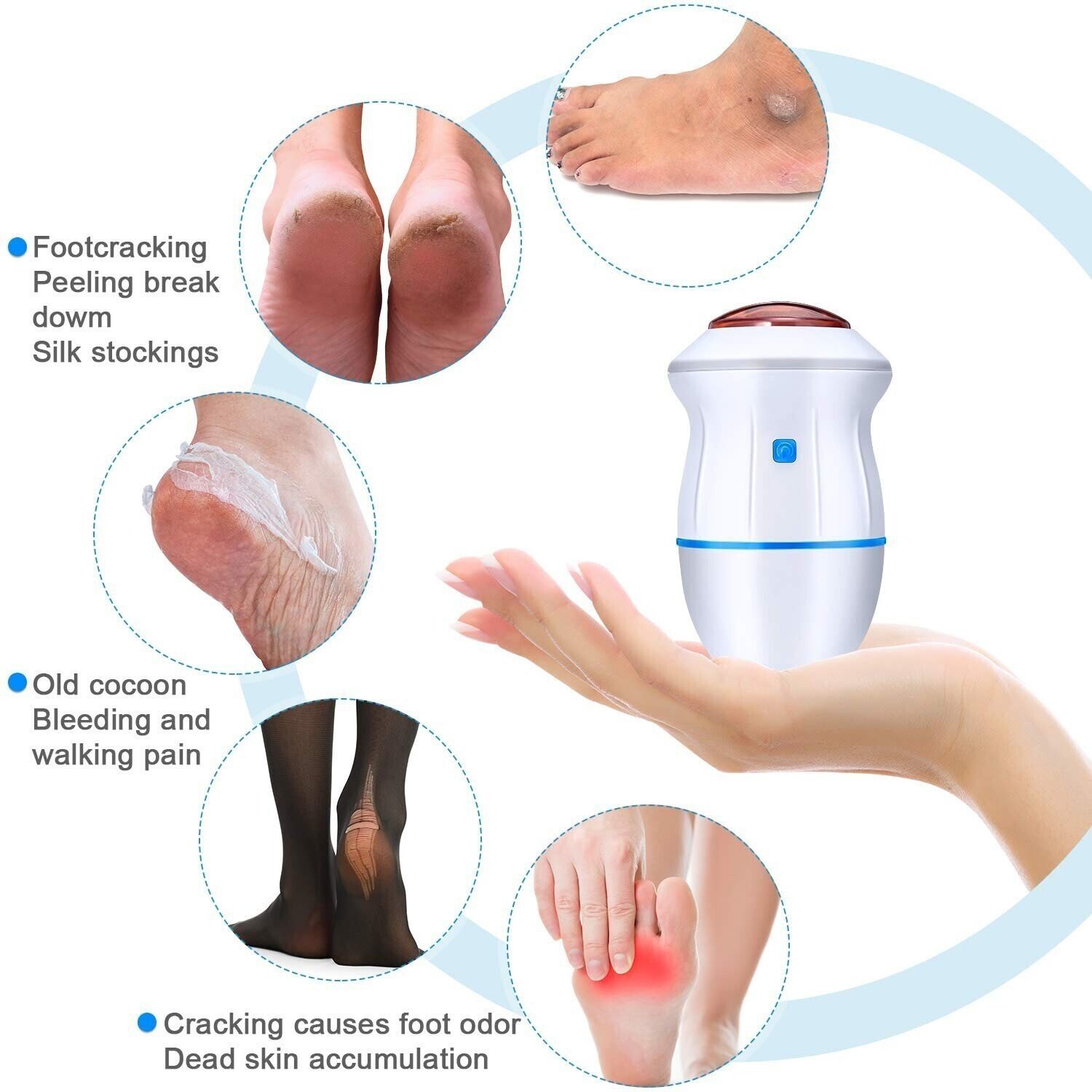 🔥HOT-SALE🔥 New Electric Foot Grinder Skin Hard Rupture Skin Trimmer Dead Skin-POIULTD