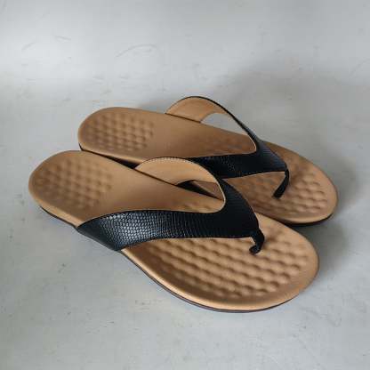 Flat Bottomed Casual Outerwear Thong Beach Slippers-POIULTD