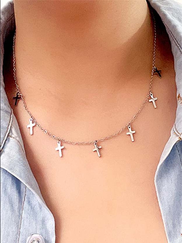 Women's Faith Cross Necklace-POIULTD