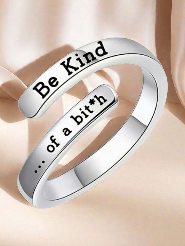 Be Kind Copper Split Adjustable Ring-POIULTD