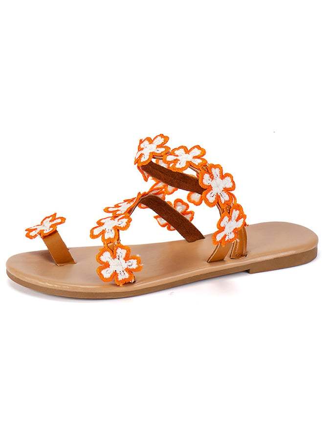 Women's Bohemian Handmade Fashion Sunflower Sandals-POIULTD