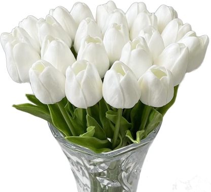 💥UV Resistant Lifelike Artificial Tulips Flowers💐
