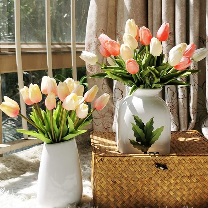 💥UV Resistant Lifelike Artificial Tulips Flowers💐