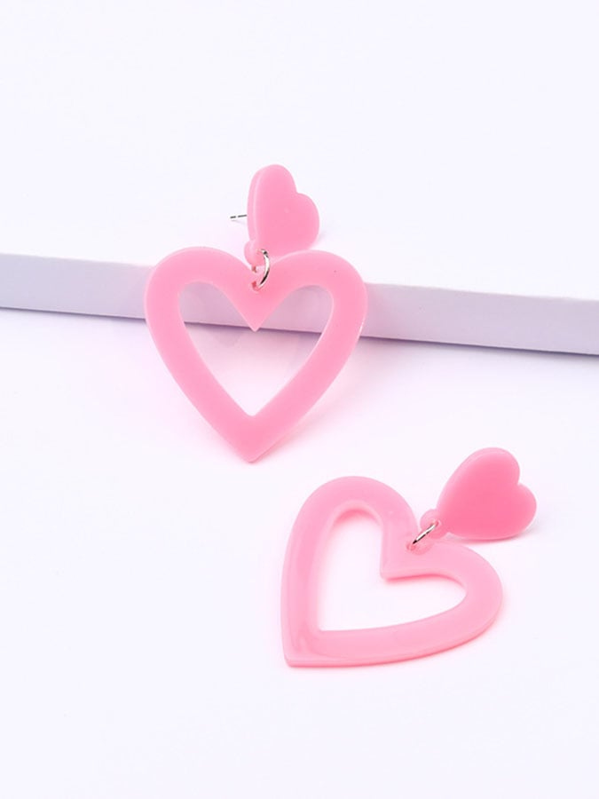 Valentine'S Day Love Acrylic Earrings For Women-POIULTD