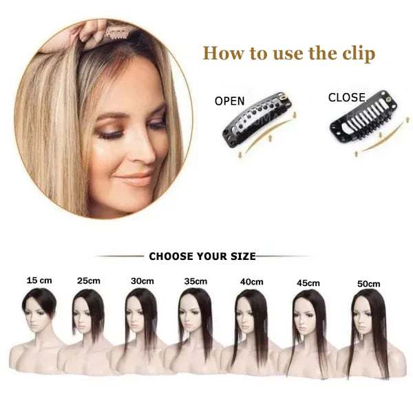 🔥Breathable and natural hair toppers for women with thinning hair-POIULTD