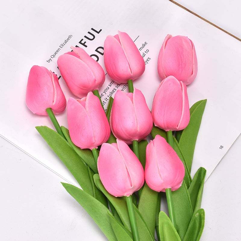 💥UV Resistant Lifelike Artificial Tulips Flowers💐