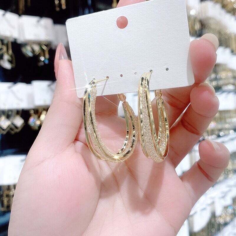 Fashion Oval Earrings-POIULTD
