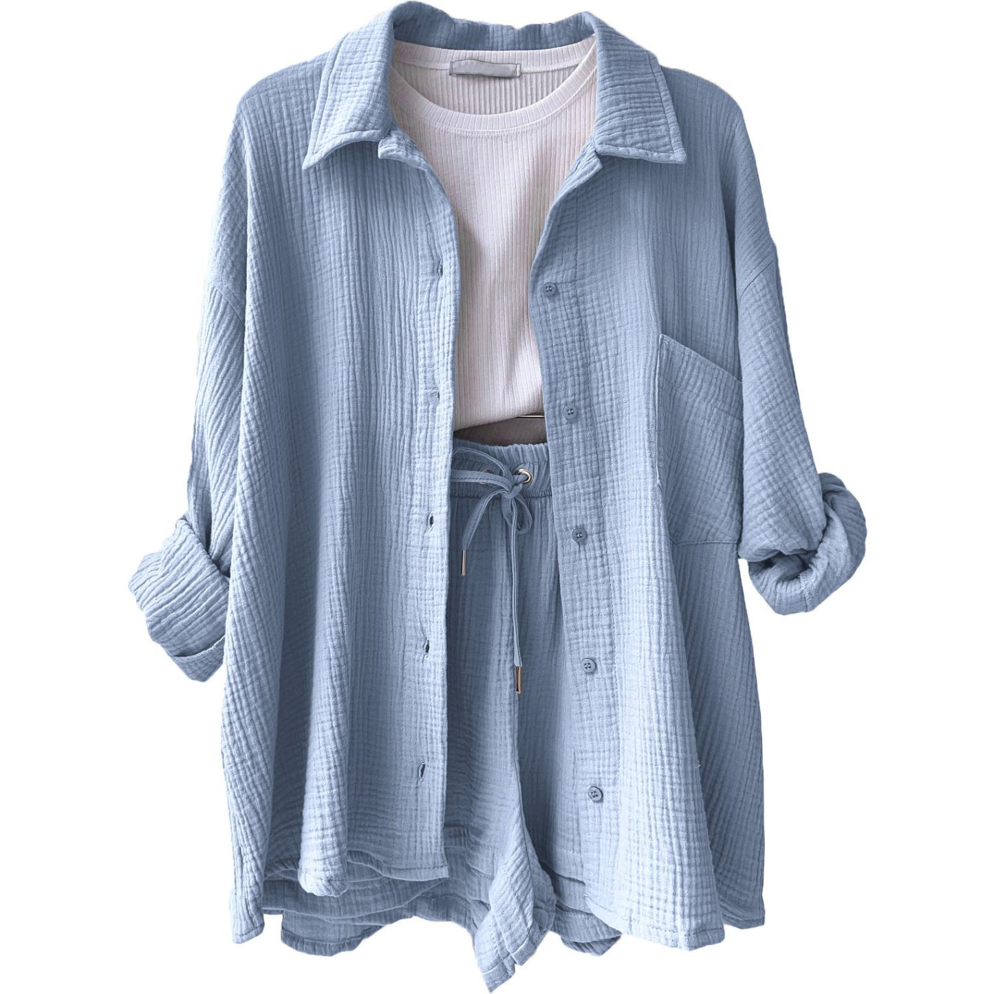 Zweiteiliger Langarmshirt-Damen-Freizeitanzug für Damen-POIULTD