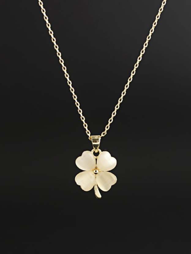 Women St. Patrick's Day Stylish Clover Pendant Necklace-POIULTD