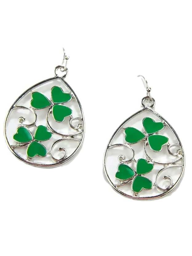 Women Fashionable And Versatile St. Patrick's Day Earrings-POIULTD