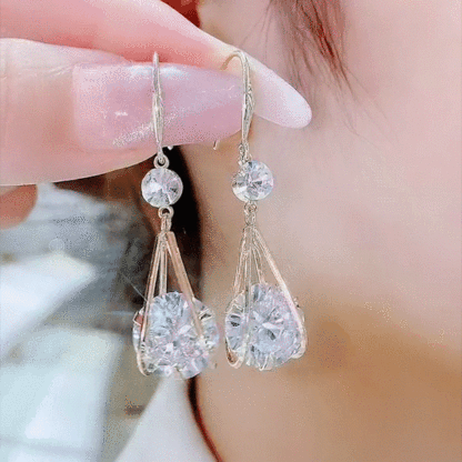 Super Flash Rhinestone Earrings-POIULTD