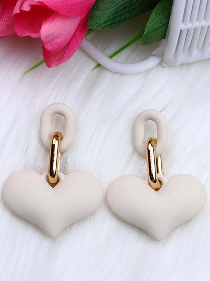 Women's Valentine's Day Heart Fashion Earrings-POIULTD