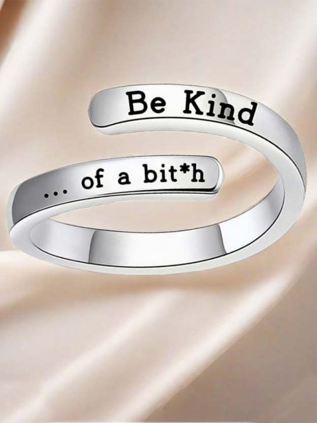 Be Kind Copper Split Adjustable Ring-POIULTD