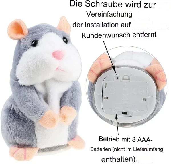 🎄 Sprechender Hamster-Plüschtier-POIULTD