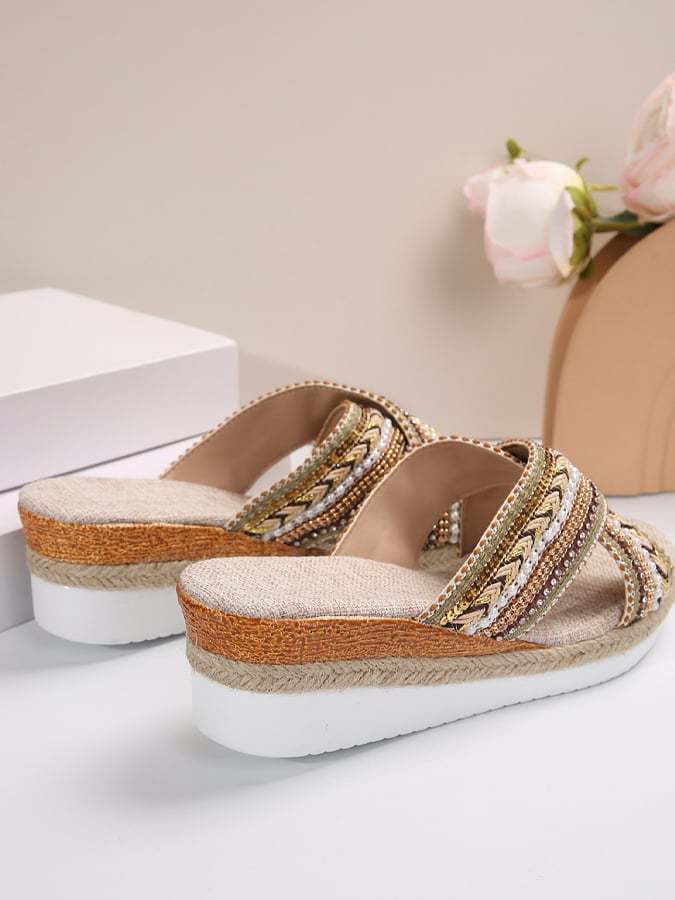 Women's Sandals Spring And Summer New Slopes With Celebrities And Celebrities Women Slippers-POIULTD
