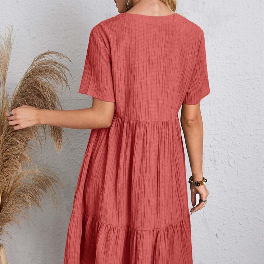 🔥 Retro V-neck women's clothing-POIULTD