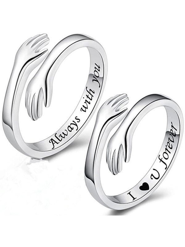Always With You Alloy Split Adjustable Ring-POIULTD