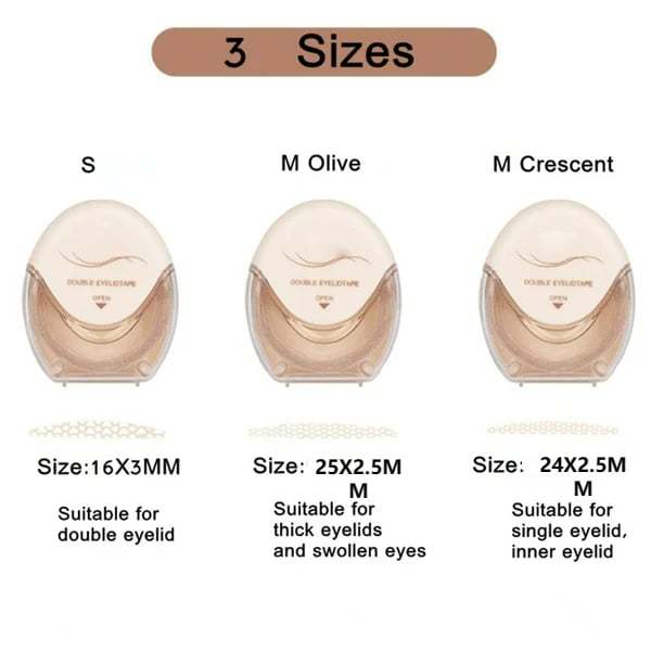 🔥GLUE-FREE INVISIBLE DOUBLE EYELID STICKER(120 STRIPS / PACK)-POIULTD