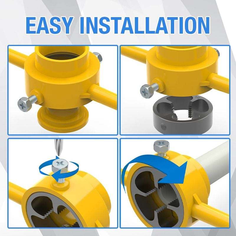 🔥6PCS Plastic Pipe Thread Die Kit-POIULTD